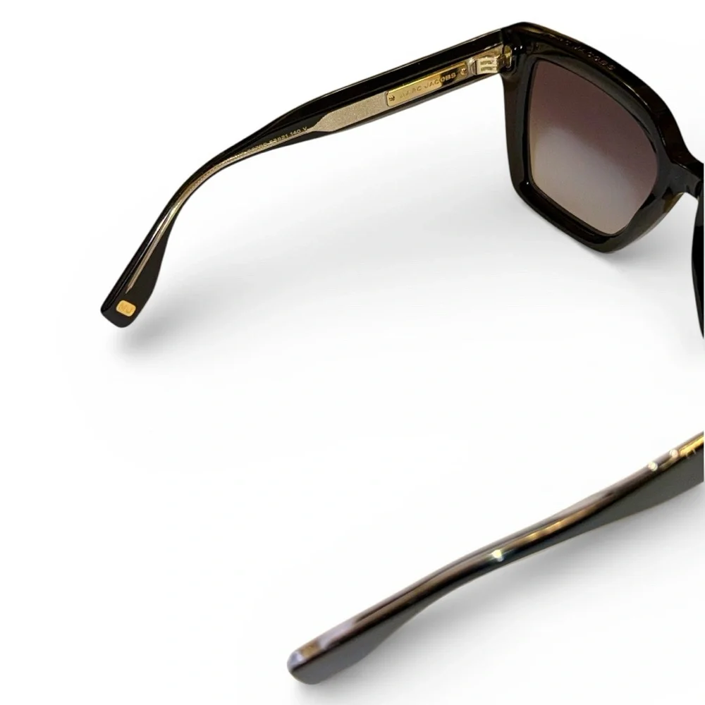 SOLD - Marc Jacobs Butterfly Sunglasses Black and Gold - Picture 9 of 12